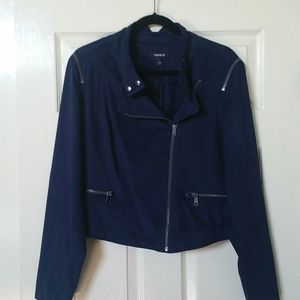 Torrid blue sade motor jacket